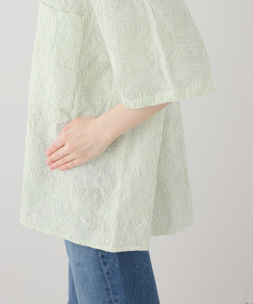 SEEALL（シーオール）の「SEEALL GENERAL PURPOSE SHIRT SAU63 SH386：シャツ（シャツ/ブラウス・レディース・グリーン・46）」の7枚目の写真