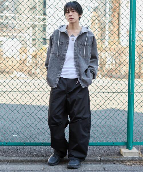 WEGO（ウィゴー）の「WEGO/【26年春新作】キーチャーム付きチノカーブパンツ（その他パンツ・メンズ・ブラック/ベージュ・LARGE/MEDIUM）」の13枚目の写真