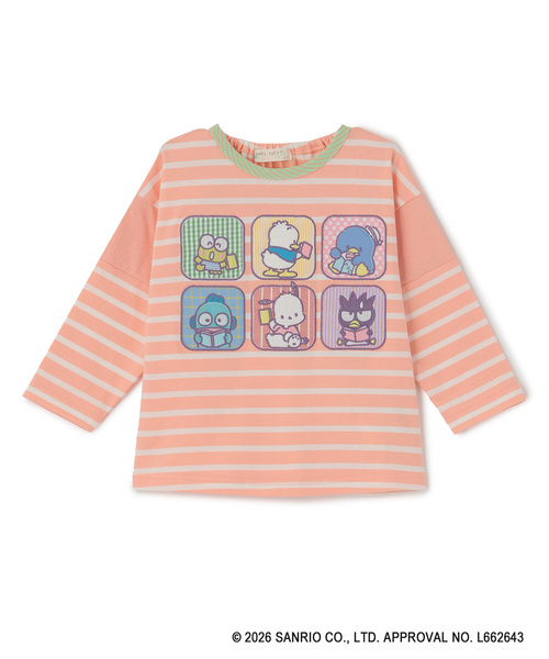 baby cheer(ベイビーチアー)の「【はぴだんぶい】長袖Tシャツ(Tシャツ/カットソー・キッズ・ブルー/ピンク系その他・80cm/90cm/100cm/110cm/120cm)」の1枚目の写真