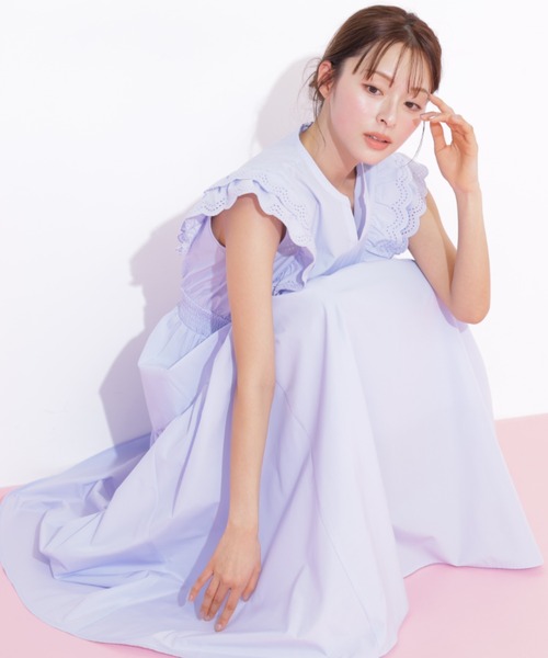 カットワークカラーワンピース（ワンピース）｜JILL by JILL STUART