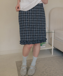 HARDCORE HAPPINESS（ハードコアハピネス）の「HCH チェックフリルミディスカート（スカート）」