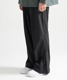 Nylon Span 4 Way Zip Pants - BLACK