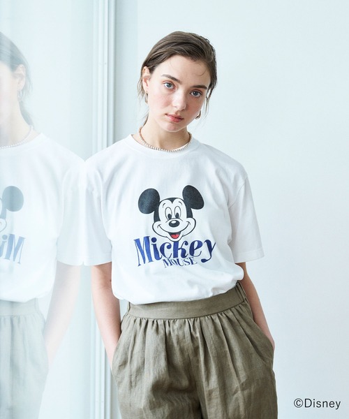 N.O.R.C(ノーク)の「【GOOD ROCK SPEED】MICKEY MOUSE / ロゴ Tシャツ(Tシャツ/カットソー・レディース・ホワイト/ブラウン・フリー)」の5枚目の写真