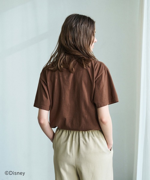 N.O.R.C(ノーク)の「【GOOD ROCK SPEED】MICKEY MOUSE / ロゴ Tシャツ(Tシャツ/カットソー・レディース・ホワイト/ブラウン・フリー)」の9枚目の写真