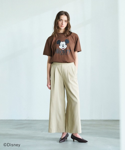 N.O.R.C(ノーク)の「【GOOD ROCK SPEED】MICKEY MOUSE / ロゴ Tシャツ(Tシャツ/カットソー・レディース・ホワイト/ブラウン・フリー)」の11枚目の写真