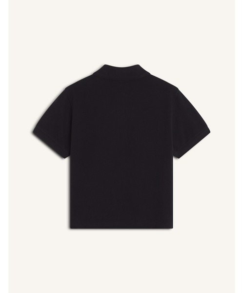 Maison Kitsune(メゾンキツネ)の「MAISON KITSUNE STAMP CROPPED POLO(ポロシャツ・レディース・ブラック・S/XS/L/M)」の2枚目の写真