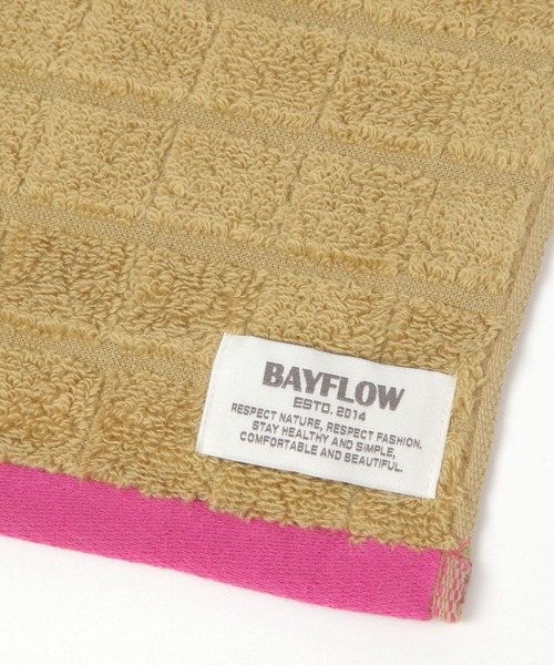 BAYFLOW(ベイフロー)の「BFフェイスタオル(格子)80×35(タオル・レディース・レッド/ベージュ/ブルー/ライトブルー/ライトグレー・0)」の17枚目の写真