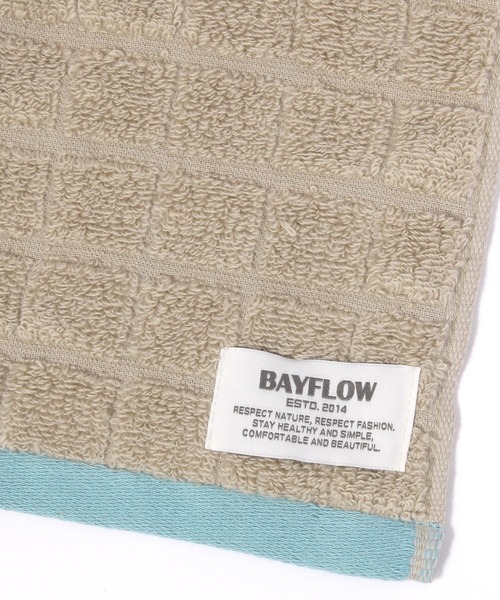 BAYFLOW(ベイフロー)の「BFフェイスタオル(格子)80×35(タオル・レディース・レッド/ベージュ/ブルー/ライトブルー/ライトグレー・0)」の14枚目の写真