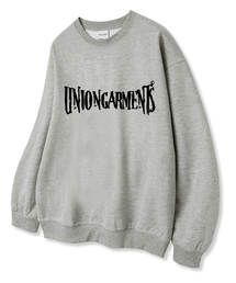 クラックション 裏毛 スウェットTシャツ グレー