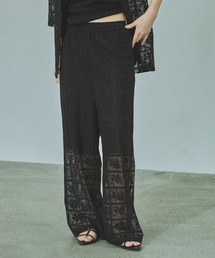 LAKOLE | ブロックレースワイドパンツ /663221(その他パンツ)