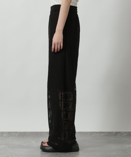 LAKOLE（ラコレ）の「ブロックレースワイドパンツ /663221（その他パンツ・レディース・アイボリー/ブラック/ラベンダー/ブラウン・FREE）」の22枚目の写真