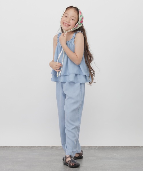 GLOBAL WORK(グローバルワーク)の「サラサライージーデニムパンツ/656389(デニムパンツ・キッズ・ライトブルー/ブラック/ブルー・160cm/150cm/140cm/130cm)」の15枚目の写真