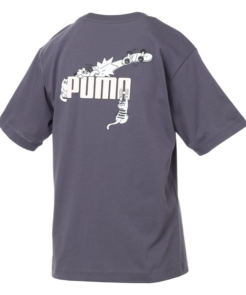 PUMA（プーマ）の「【別注】プーマ PUMA ANIMAL GRAPHIC TEE 限定コラボ（Tシャツ/カットソー・レディース・ピンク/ホワイト/グレー・S/M/L/XL）」の16枚目の写真