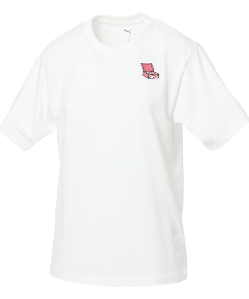 PUMA（プーマ）の「【別注】プーマ PUMA ANIMAL GRAPHIC TEE 限定コラボ（Tシャツ/カットソー・レディース・ピンク/ホワイト/グレー・S/M/L/XL）」の13枚目の写真