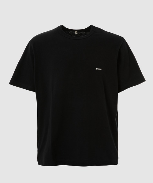 KHOKI(コッキ)の「Printed T-shirt(Tシャツ/カットソー・メンズ・ホワイト/ブラック/チャコール・3/4)」の2枚目の写真