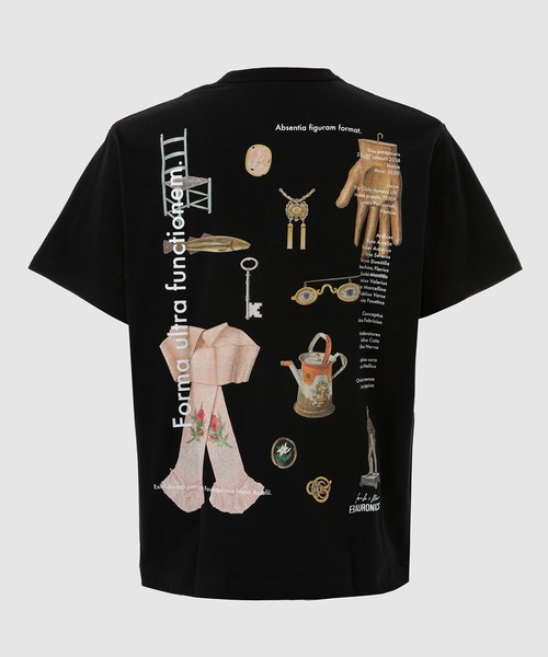 KHOKI(コッキ)の「Printed T-shirt(Tシャツ/カットソー・メンズ・ホワイト/ブラック/チャコール・3/4)」の4枚目の写真