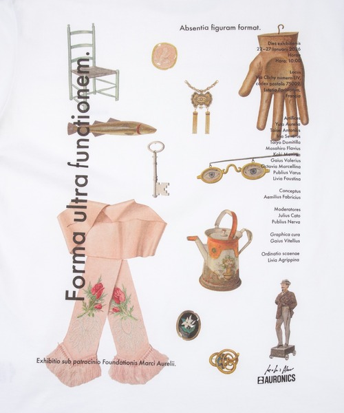 KHOKI(コッキ)の「Printed T-shirt(Tシャツ/カットソー・メンズ・ホワイト/ブラック/チャコール・3/4)」の12枚目の写真