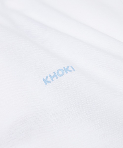 KHOKI(コッキ)の「Printed T-shirt(Tシャツ/カットソー・メンズ・ホワイト/ブラック/チャコール・3/4)」の13枚目の写真