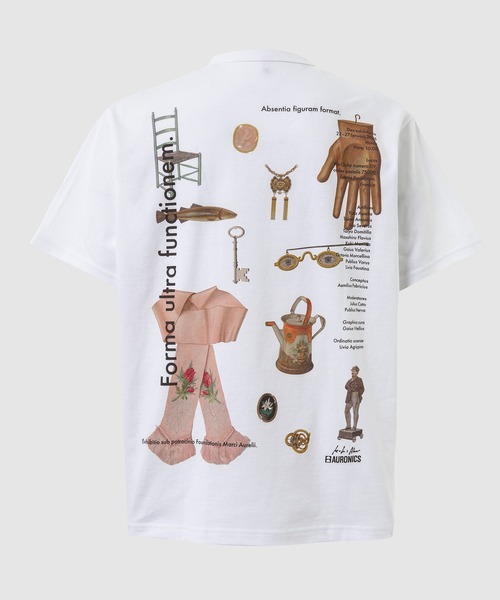 KHOKI(コッキ)の「Printed T-shirt(Tシャツ/カットソー・メンズ・ホワイト/ブラック/チャコール・3/4)」の11枚目の写真