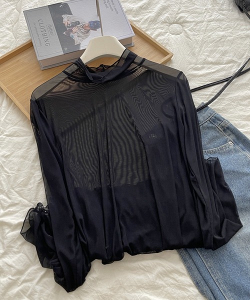 by LEGNA(バイレグナ)の「裾フリルシアートップス(Tシャツ/カットソー・レディース・ブラウン/ホワイト/ベージュ/ブラック・FREE)」の7枚目の写真