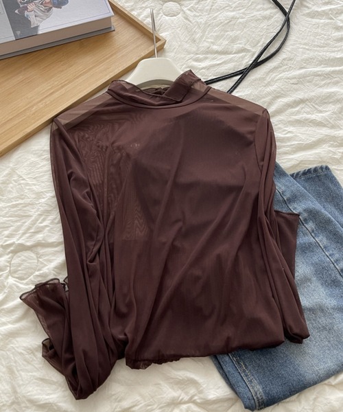 by LEGNA(バイレグナ)の「裾フリルシアートップス(Tシャツ/カットソー・レディース・ブラウン/ホワイト/ベージュ/ブラック・FREE)」の8枚目の写真