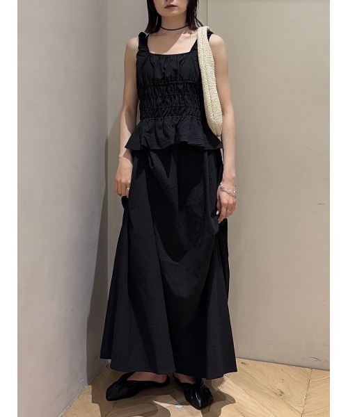 STYLEMIXER（スタイルミキサー）の「ランダムタックサッカースカート（スカート・レディース・レッド/ホワイト/ブラック・MEDIUM/SMALL）」の13枚目の写真