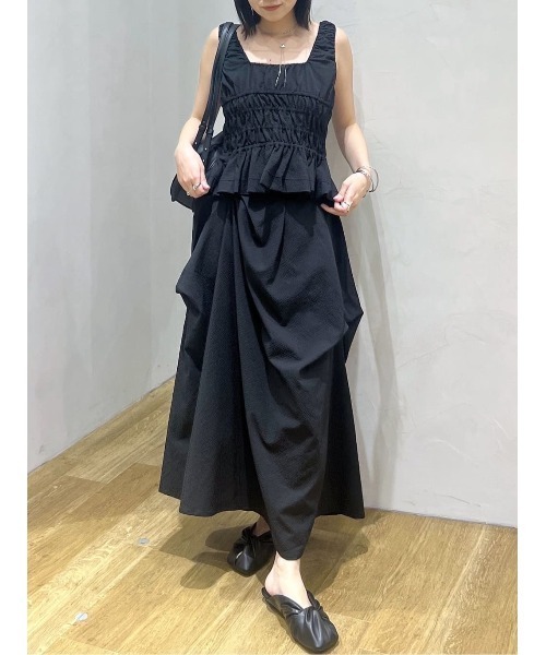 STYLEMIXER（スタイルミキサー）の「ランダムタックサッカースカート（スカート・レディース・レッド/ホワイト/ブラック・MEDIUM/SMALL）」の14枚目の写真