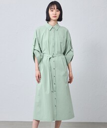 CAST: | 【早割10％OFFキャンペーン】【はっ水/UV対策】ロールアップシャツワンピース(ワンピース)