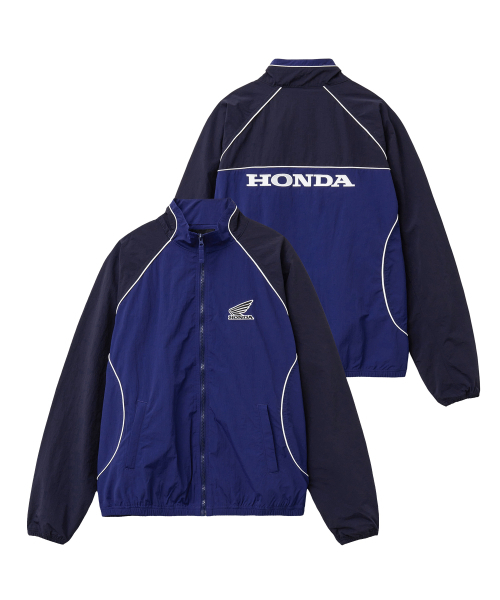 PHYPS MOTORCYCLE(フィップスモーターサイクル)の「Nylon Vintage Color Block Track Jacket Blue(ナイロンジャケット・レディース・その他・SMALL/MEDIUM/LARGE/X-LARGE)」の1枚目の写真