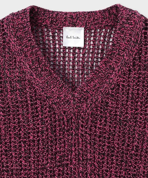 Paul Smith(ポールスミス)の「ウィメンズ ラメミックス ニットベスト / 165254 KN186(ニット/セーター・レディース・ターコイズブルー/ピンク・MEDIUM)」の5枚目の写真