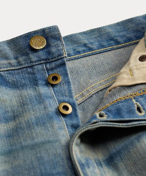 RRL(ダブル アール エル)の「フローラルエンブロイダリー デニム ショートパンツ(デニムパンツ・レディース・ブルー・29/28/27/26/25/24)」の3枚目の写真