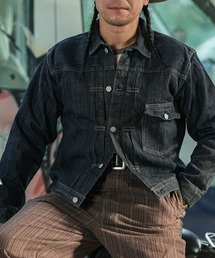 CELENA BEATS（セレナビーツ）の「ヴィンテージ ライク ヘビーウェイト セルビッジ デニム トラッカー ジャケット / 1st TYPE（デニムジャケット）」