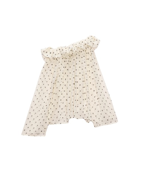 MSGM(エムエスジーエム)の「ポルカドット シフォン ラッフルブラウス(シャツ/ブラウス・レディース・ブラック・38)」の5枚目の写真
