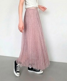 透け感 プリーツスカート 裏地付き」に該当するファッション通販