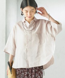 TICCA | TICCA:〈手洗い可能〉リネン 半袖 シャツ(シャツ/ブラウス)