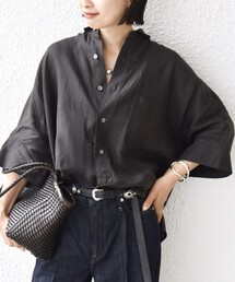 TICCA(ティッカ)の「TICCA:〈手洗い可能〉リネン 半袖 シャツ(シャツ/ブラウス)」