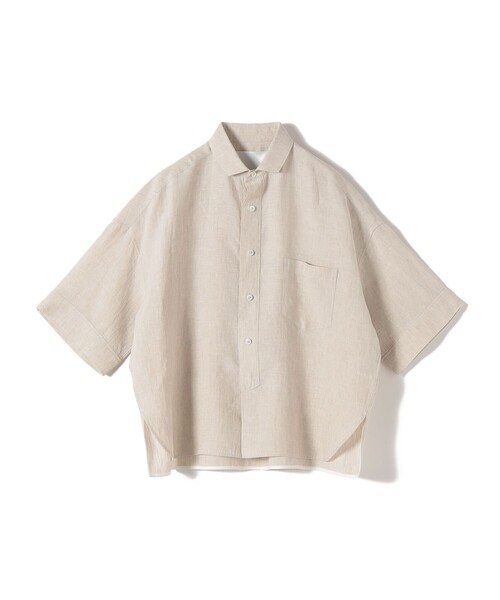 TICCA（ティッカ）の「TICCA:〈手洗い可能〉リネン 半袖 シャツ（シャツ/ブラウス・レディース・ベージュ系/ブラウン・ONE SIZE）」の18枚目の写真