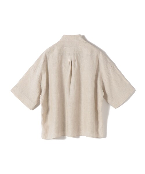 TICCA（ティッカ）の「TICCA:〈手洗い可能〉リネン 半袖 シャツ（シャツ/ブラウス・レディース・ベージュ系/ブラウン・ONE SIZE）」の19枚目の写真