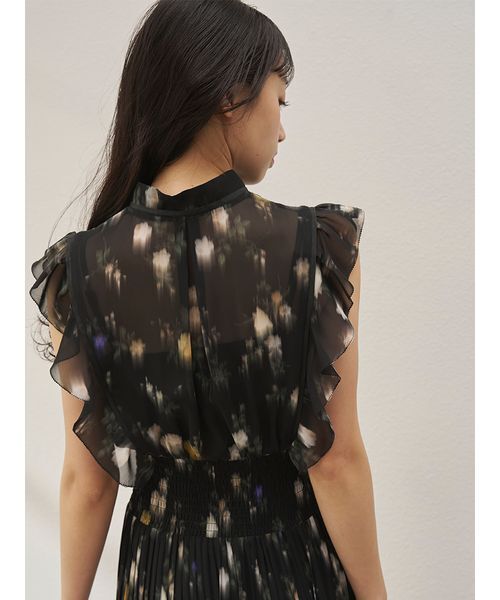 SNIDEL(スナイデル)の「【販路限定サイズあり】Sustainableフリルプリーツワンピース(ワンピース・レディース・アイボリー/ブラック/ライトピンク・0/1/2/00)」の14枚目の写真