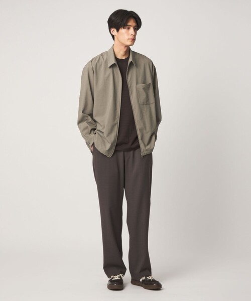 UNITED ARROWS(ユナイテッドアローズ)の「DotAir ドットエア サッカー ジップ シャツ 吸水速乾(シャツ/ブラウス・メンズ・ブラック/オリーブ・XL/L/M/S)」の3枚目の写真