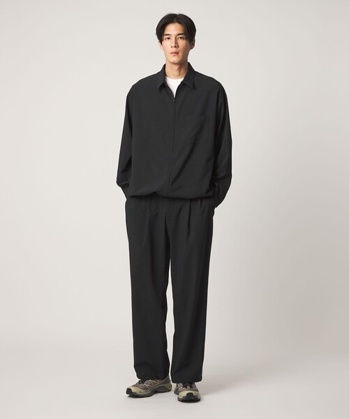 UNITED ARROWS(ユナイテッドアローズ)の「DotAir ドットエア サッカー ジップ シャツ 吸水速乾(シャツ/ブラウス・メンズ・ブラック/オリーブ・XL/L/M/S)」の7枚目の写真