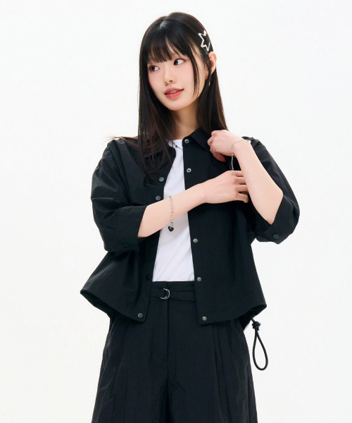 CHASECULT(チェイスカルト)の「レディース 7部袖カラージャンパー-FBRG4174C03(その他アウター・レディース・ブラック・FRE)」の2枚目の写真