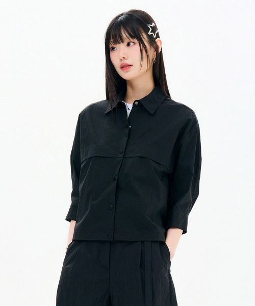 CHASECULT(チェイスカルト)の「レディース 7部袖カラージャンパー-FBRG4174C03(その他アウター・レディース・ブラック・FRE)」の4枚目の写真