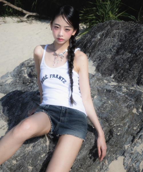 ROSEFRANTZ（ロゼフランツ）の「Round Patch Sleeveless [White]（Tシャツ/カットソー・レディース・ホワイト・OS）」の6枚目の写真