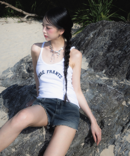 ROSEFRANTZ（ロゼフランツ）の「Round Patch Sleeveless [White]（Tシャツ/カットソー・レディース・ホワイト・OS）」の7枚目の写真