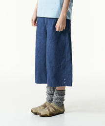 TCM pin stripe stitch half pants (blue)
