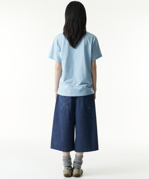 THECOLDESTMOMENT（ザコールデストモーメント）の「TCM pin stripe stitch half pants (blue)（その他パンツ・レディース・その他・SMALL/MEDIUM/LARGE）」の4枚目の写真