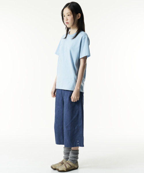 THECOLDESTMOMENT（ザコールデストモーメント）の「TCM pin stripe stitch half pants (blue)（その他パンツ・レディース・その他・SMALL/MEDIUM/LARGE）」の5枚目の写真
