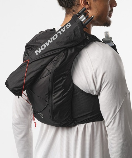 SALOMON(サロモン)の「【SALOMON】ACTIVE SKIN 8 SET(バックパック/リュック・レディース・ブラック・XL/L/M/S/XS)」の4枚目の写真
