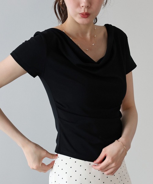 BLUEEAST(ブルーイースト)の「ドレープネックカットソー(Tシャツ/カットソー・レディース・ピンク/ホワイト/ブルー/ブラック・MEDIUM)」の20枚目の写真